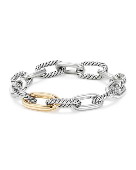 David Yurman Madison 18k Woman's Medium Chain Link Bracelet, 11mm | Neiman Marcus