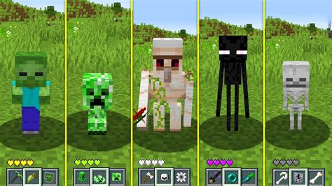 Minecraft HOW to play BABY ENDERMAN ZOMBIE CREEPER GOLEM in Minecraft NOOB VS PRO ANIMATION ...