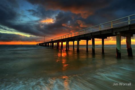 "Seaford Pier Sunset" by Jim Worrall | Redbubble