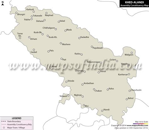 Khed Alandi Assembly (Vidhan Sabha) Constituency Map and Election Results