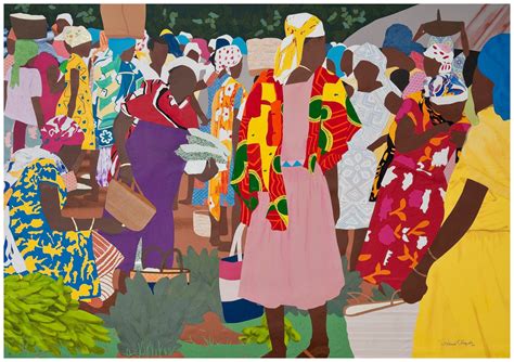 African Market: Art Print 20 x 28