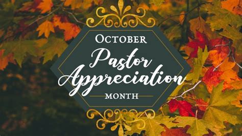 Pastor Appreciation Month | Saint Paul United Methodist Church