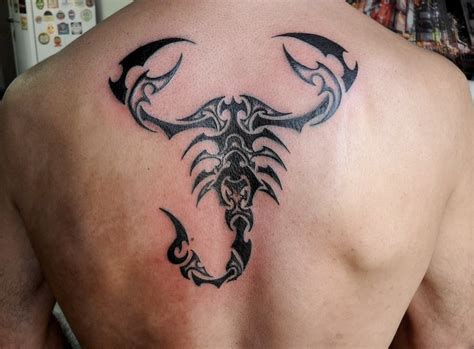 Tatuagem de escorpião tribal nas costas - Fotos Tatuagem Tribal Tattoo Designs, Tribal Animal ...