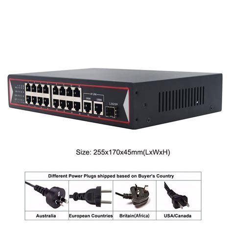 16 Port PoE Switch with 2 Gigabit Uplink and Gigabit SFP Price & Datasheet