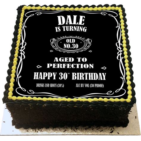 Aged to Perfection Birthday Cake - Flecks Cakes