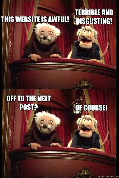 Balcony muppets memes | quickmeme