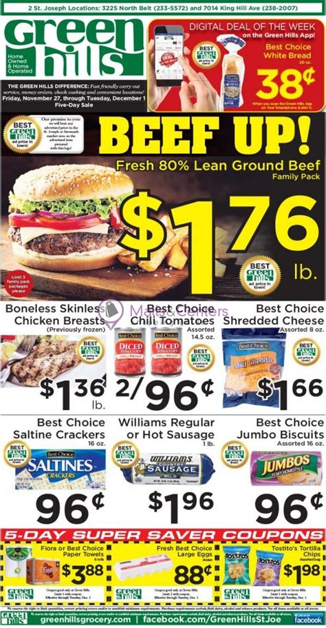 Green Hills Grocery Weekly ad valid from 11/27/2020 to 12/01/2020 ...