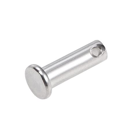 METALLIXITY Clevis Pins (8mmx25mm) 1Pcs, Single Hole Flat Head 304 Stainless Steel Fastener Pin ...