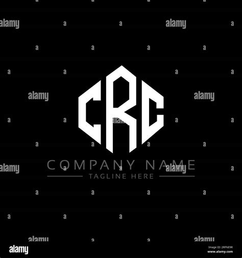 CRC letter logo design with polygon shape. CRC polygon and cube shape logo design. CRC hexagon ...