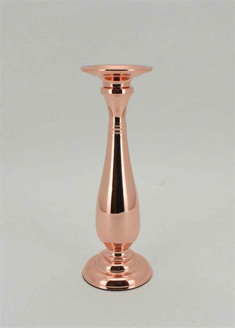 Rose Gold Candle Holder 35cm - Knick Knacks Australia