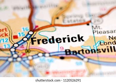 Frederick Maryland Usa On Map Stock Photo 1120526291 | Shutterstock