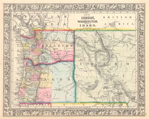 Map Of Washington And Oregon - Maping Resources