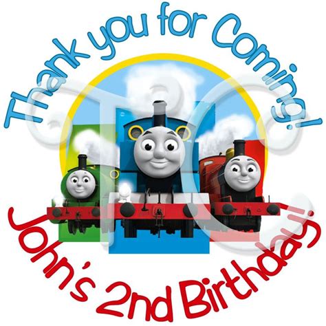 24 Personalized Thomas the Train Stickers | Birthday stickers, Custom ...