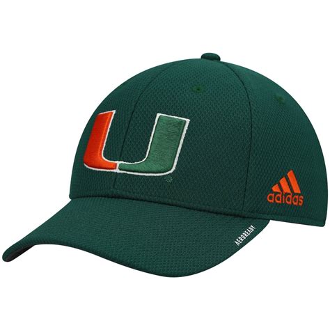 Men's adidas Green Miami Hurricanes 2021 Sideline Coaches AEROREADY ...