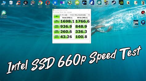 Intel SSD 660p Speed Test - YouTube