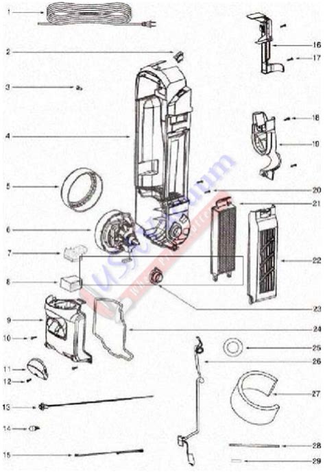 Sanitaire SC5815 HEPA Upright Commercial Vacuum Cleaner Parts | USA Vacuum