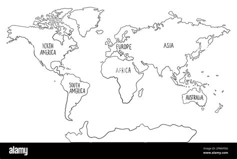 image result for black and white map of the world pdf world map outline blank world map map ...
