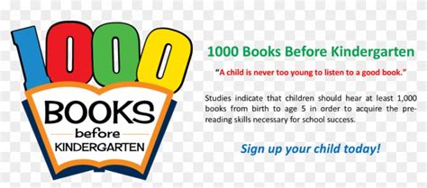 1000 Books Before Kindergarten Certificate , Png Download - Sign ...