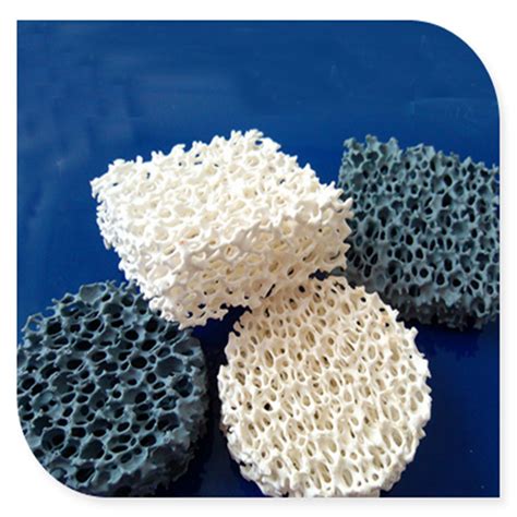 Alumina Zirconia Sic Porous Ceramic Reticulated Foam Filter for Metal Foundry - Foam Ceramic ...