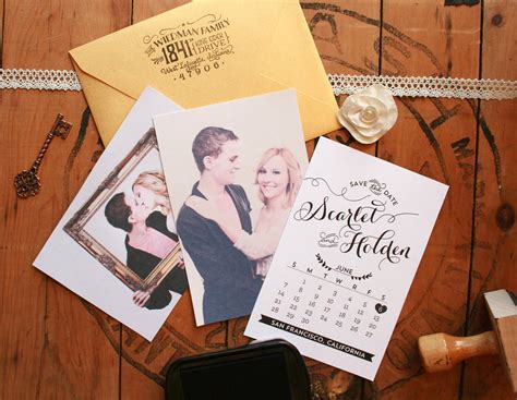 Wedding Save the Date Stamp DIY Save the Dates Engagement