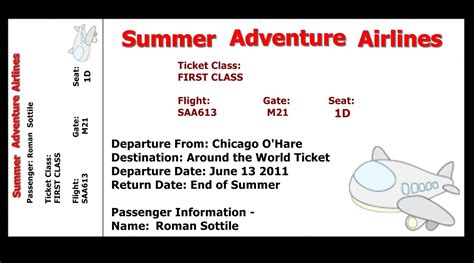 7 Best Images of Airline Ticket Template Free Printable - Blank Airline ...