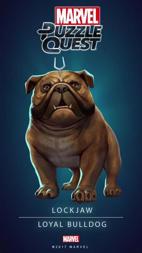 Lockjaw (Loyal Bulldog) | 4 Stars | Profile Face | Marvel PUZZLE QUEST ...