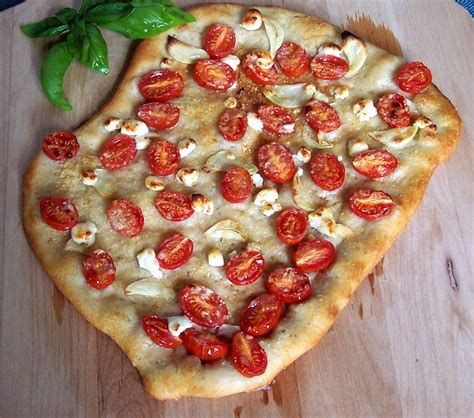 Cherry Tomato Garlic Goat Cheese and Parmesan Pizza - Epicure's Table