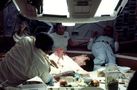 First take of the chestburster scene | Alien 1979, Alien, Aliens 1986