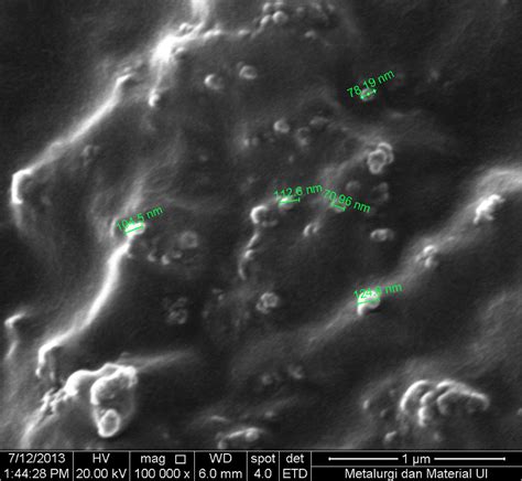 This was the picture of the surface of the liquid sample. The ...