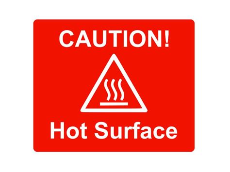 Caution Hot Surface Sign - Etsy