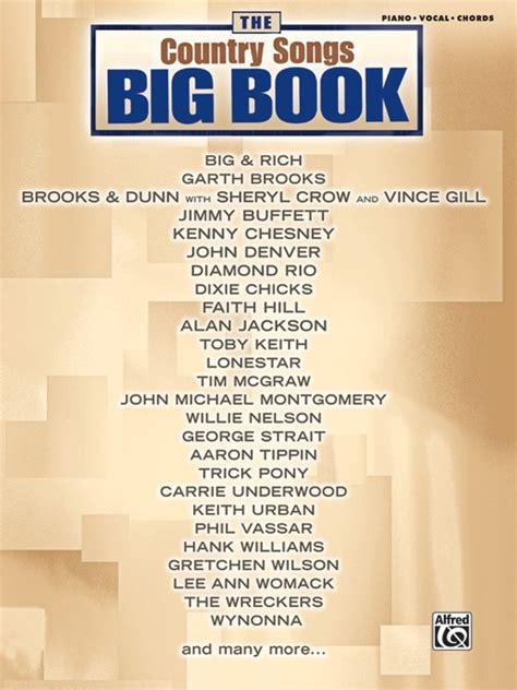 The Country Songs Big Book: | Sheet Music