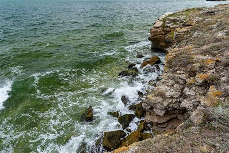 The Beaches of the Generals of the Crimean Peninsula in Cloudy Weather ...