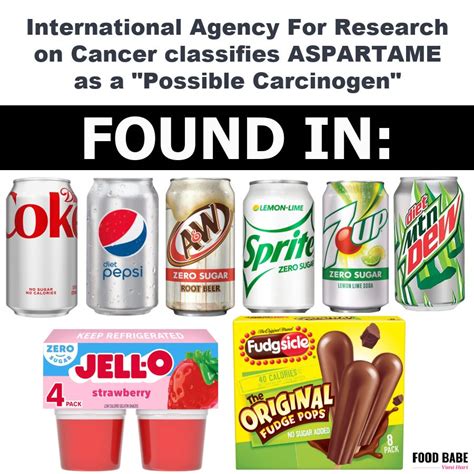 Aspartame in Diet Coke classified a Possible Carcinogen (found on 1000 ...