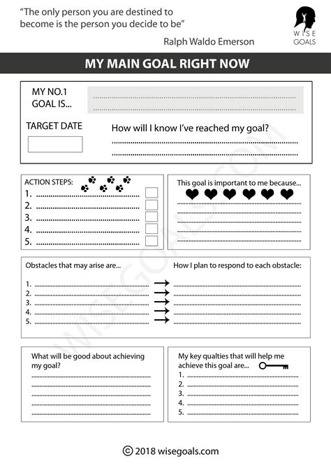 Free Goal Setting Worksheet For Students