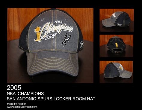 Alamo Lucky Room: 2005 San Antonio Spurs NBA Champions Locker Room Hat