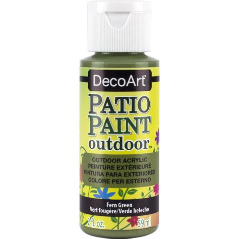 DecoArt Patio Paint, 2 oz., Fern Green - Walmart.com