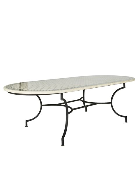 Moroccan Marble Oval Dining Table – CLO Studios