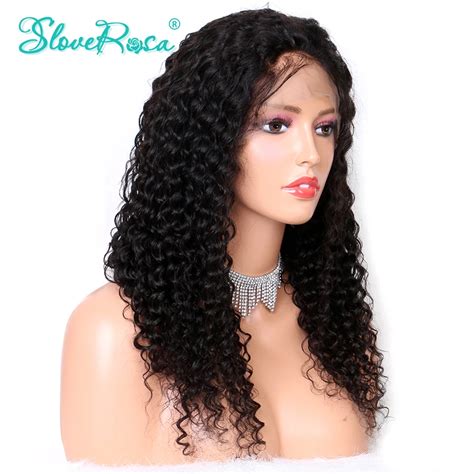 360 Deep Wave Wigs Pre Plucked With Baby Hair 150% Density Natural Color Lace Front Wig Human ...