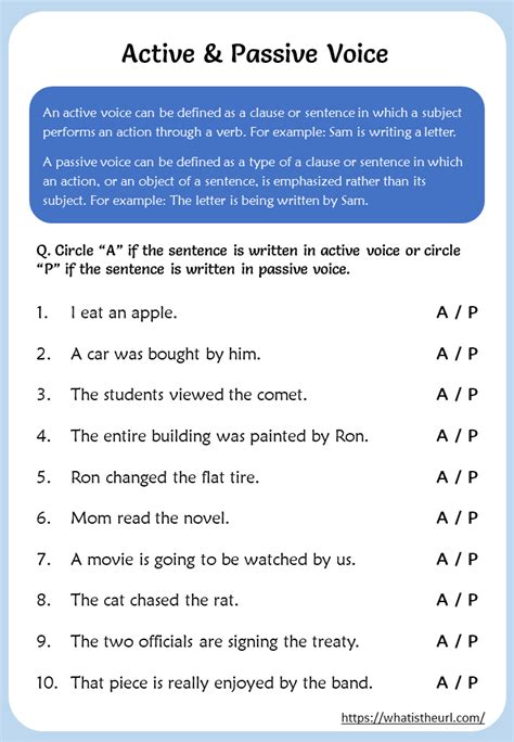 PDF active and passive voice exercises with answers pdf PDF Télécharger ...