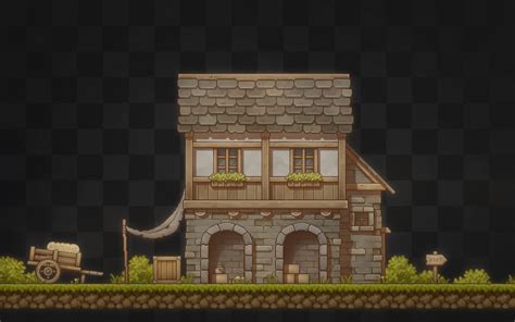 Pixel Art Platformer - Village House