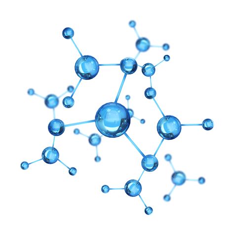 Molecular Formula PNG Picture, Formula Structure Diagram Of Blue Solid Molecular Particles, Blue ...