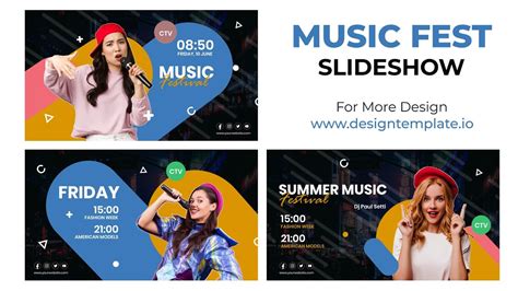 Music Fest Slideshow After Effects Templates | Adobe CC | Easy to Use | No Copyright - YouTube