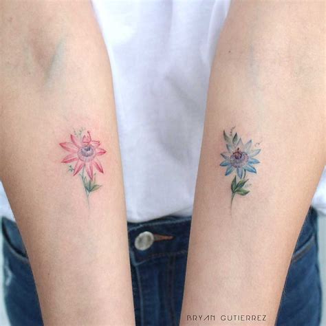 Passion fruit flowers tattoos - Tattoogrid.net