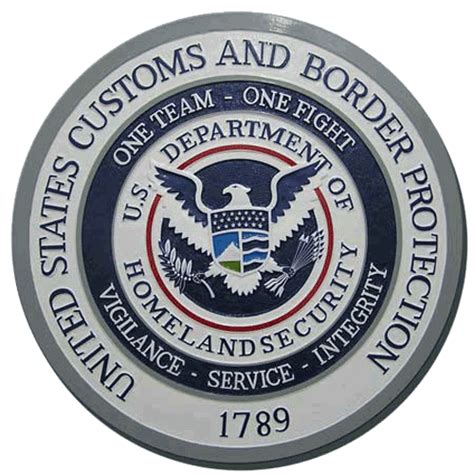 U.S. Customs and Border Protection seals and logo emblems