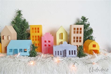 How To Make A 3d Paper House Paper House 3d Cardboard Model Houses Buildings Template Building ...