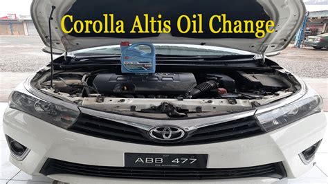 Toyota Corolla 1.6 Altis Engine Oil Change | Engine Oil 5W30 | Toyota Corolla Eleventh ...