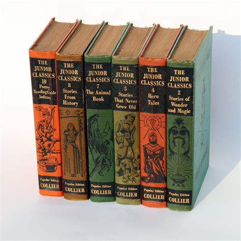 Vintage Book Set The Junior Classics Young Folks Shelf of