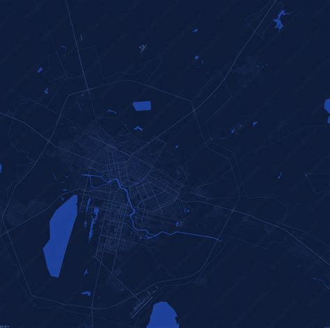 Nur-Sultan Vector Map - Dark Blue (AI,PDF) | Boundless Maps