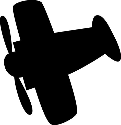 Clipart - Airplane silhouette