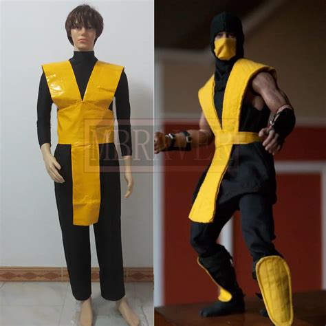 Mortal Kombat Scorpion Cosplay Costume-in Game Costumes from Novelty & Special Use on Aliexpress ...